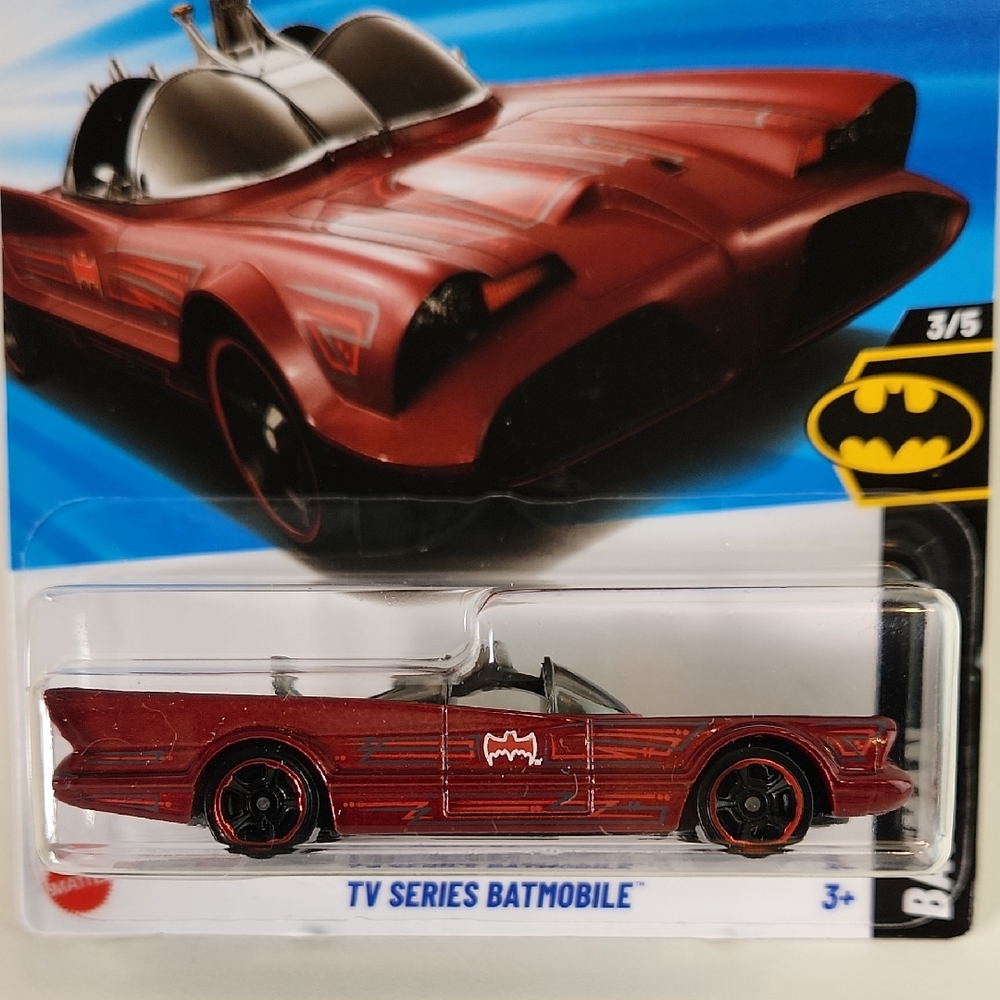 Hot Wheels TV SERIES BATMOBILE, Redline, 103/250, 3/5 BATMAN, 2025 DC COMICS